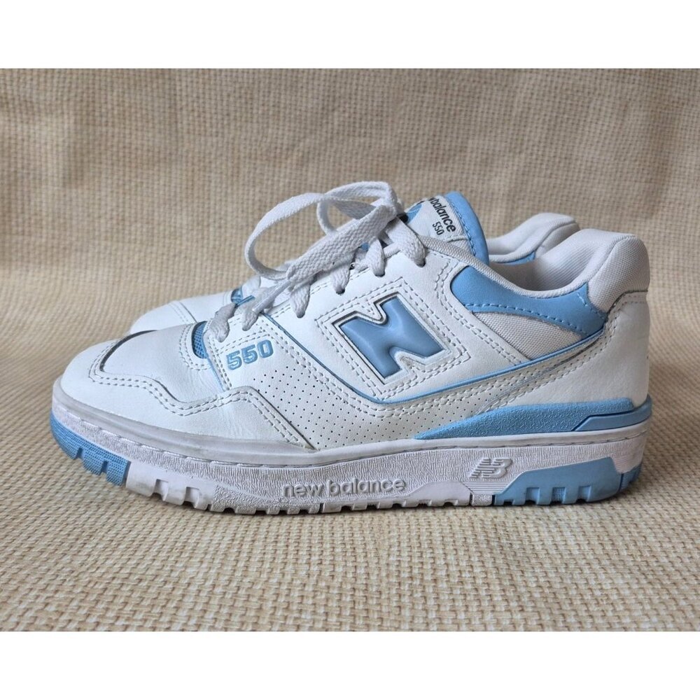 NEW New Balance 550 White University Blue Men's 6 Tennis Shoes Sneakers CLEAN - Picture 4 of 12
